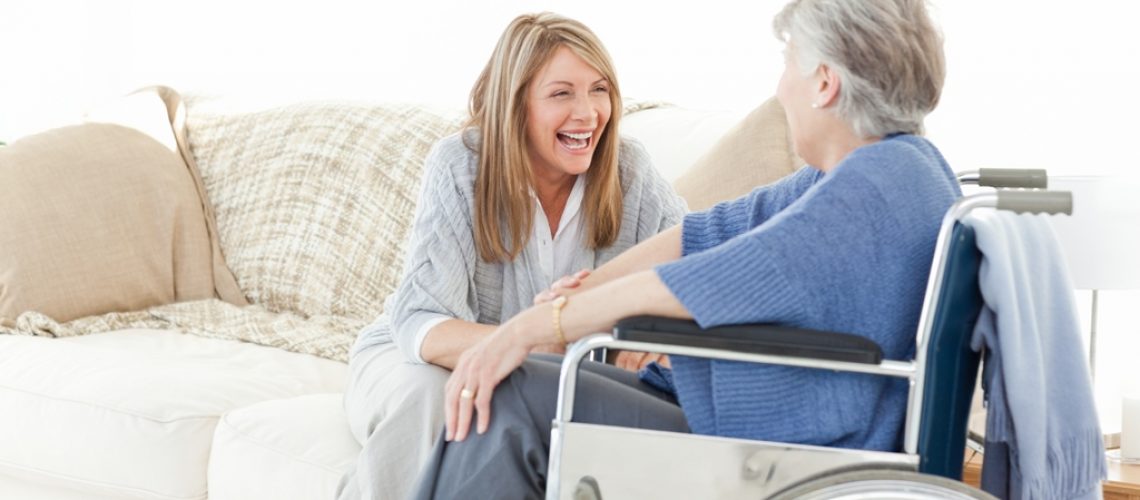 Seniors friends talking together